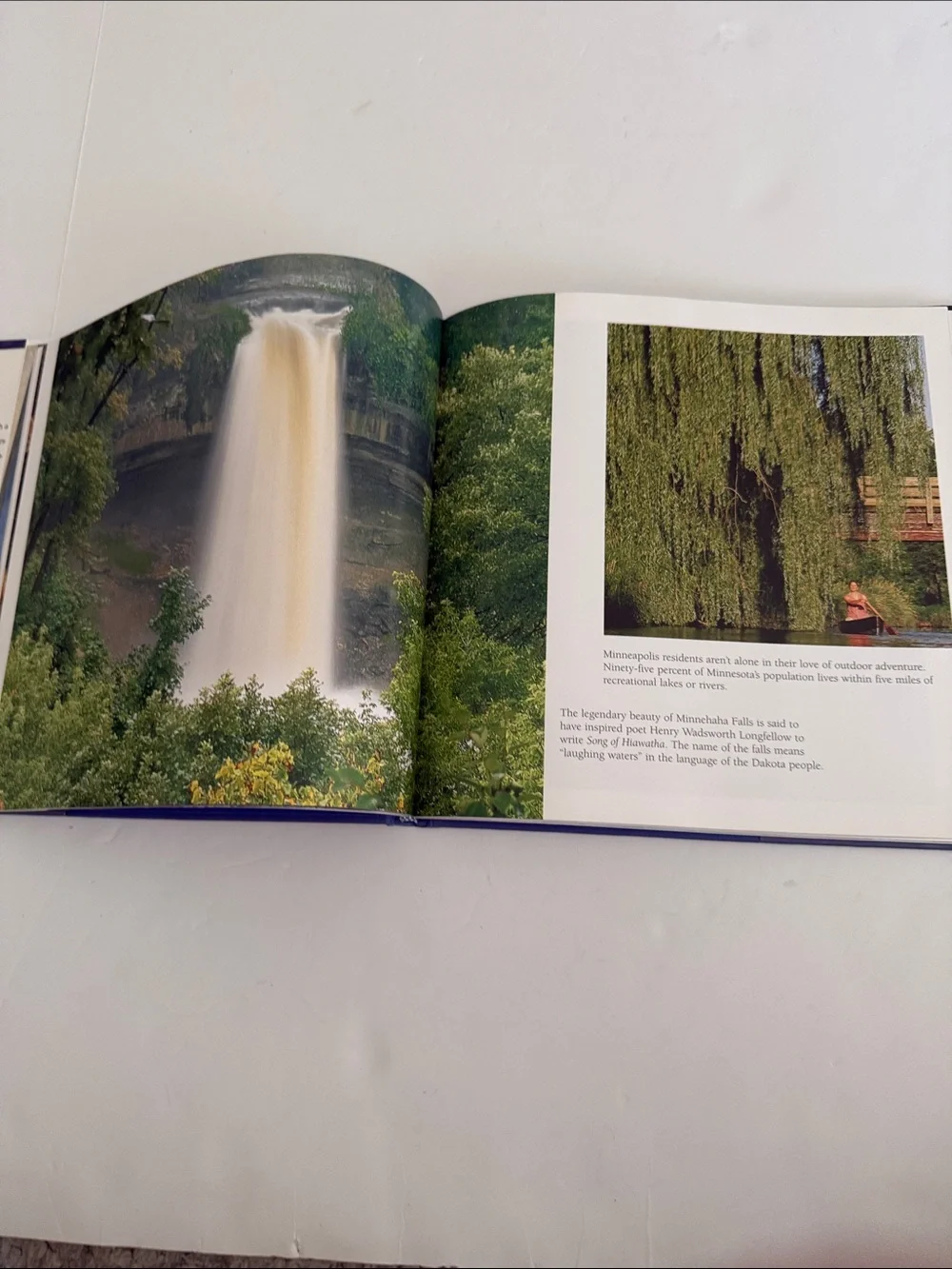 Minneapolis and St. Paul Hardcover City Photo Book - Blue & Gold Cover
